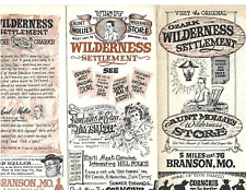 Vintage 1950s Ozark Wilderness Settlement Branson MO Corncrib Theatre Brochure picture