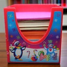 Lisa Frank Vintage Paper Stationary Cube Christmas Snowman Penguins with Papers picture