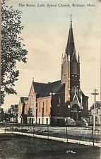 Willmar Minnesota Norwegian Lutheran Synod Church Antique Vintage Postcard 1908 picture