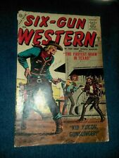 SIX-GUN WESTERN #1 atlas marvel comics 1956 stan lee joe maneely art golden age picture