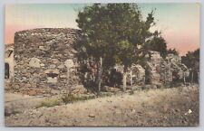 Postcard San Antonio TX Early Spanish Bastion at Mission San Francisco de Espada picture