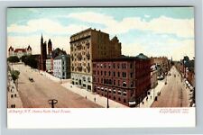 Albany NY-New York State & North Pearl Streets Vintage Souvenir Postcard picture