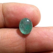 Top Colombian Emerald Cabochon Oval Shape 2.95 Crt Unique Green Loose Gemstone picture