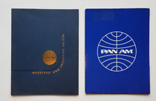 Two Vintage Pan Am Airlines Corporate Sales Folders picture