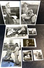 Vtg 1950s Little Girl and Boy Playing Nanny, House, and Grown Up Photograph Lot  picture