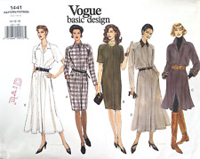 1990's  VOGUE Misses' Dress Pattern 1441 Size 14-18 UNCUT picture