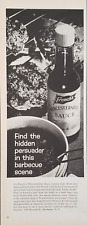 1963 French's Worcestershire Sauce Use As Baste On Hamburgers Vintage Print Ad picture