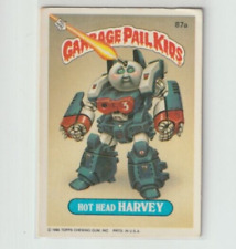 HOT HEAD HARVEY 1986 TOPPS GARBAGE PAIL KIDS STICKER #87A Copyright picture