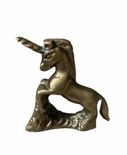 Vintage Russ Unicorn / Horse Figurine - Solid Brass  - 2 1/2” x 2 3/8