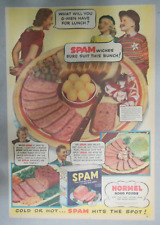 Hormel Spam Ad: Spam Sure Fits This Bunch  from 1940's Size: 11 x 15 inches picture