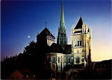Postcard Geneve Saint Stones Cathedrale St Pierre  at Night/Evening picture