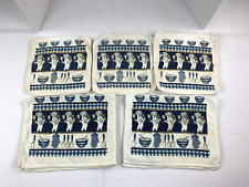 Lot Of 5 Vintage Pillsbury Doughboy Poppin' Fresh Kitchen Towels 1997 picture