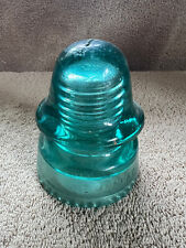 Vintage Hemingray - 19 Aqua Glacier Blue Glass Insulator picture