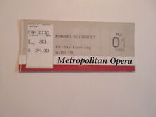 MADAMA BUTTERFLY ticket stub 1996 METROPOLITAN OPERA picture