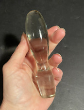 Larger Vintage Clear Crystal Decanter Bottle Stopper MCM 5