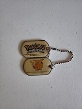 Vintage 1998 Pokemon Dog Tag Pikachu  picture