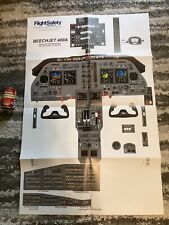 Hawker 400XP and Beechjet 400A Cockpit Poster, pilot, flight safety  34X22 inch picture