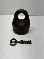 Size 3.25” Tall Star Lock Works Scandinavian Style Padlock with Working Key Jail picture