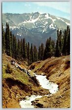 Crater Mountain Colorado Co Summith Berthoud Pass Postcard UNP VTG Mirro Unused picture