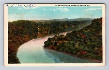 Clarion PA-Pennsylvania, Clarion River, Antique Vintage Souvenir Postcard picture