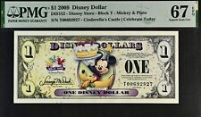 2009 $1 Disney Dollar Mickey & Pluto PMG 67 SUPERB GEM EPQ  (DIS152) T00692927 picture