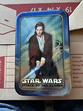 2002 Topps Star Wars Attack of the Clones Collectible Tin  with cards  picture