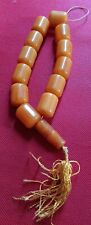 Wonderful Large Vintage Amber Prayer Beads  Or Worry Beads picture