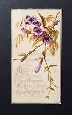 c1890s Christmas Greeting with gilt silver border - Raphael Tuck picture
