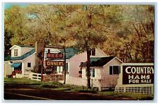 Metamora Indiana IN Postcard Hearthstone Inn Exterior View Building 1960 Antique picture