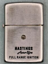 Vintage 1937-1950 Hastings Aero Type Full Range Ignition Chrome Zippo Lighter picture