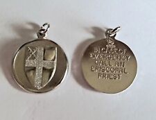Arms of the Episcopal Church Medallion,  Medal  Charm  sterling Silver  Vintage picture