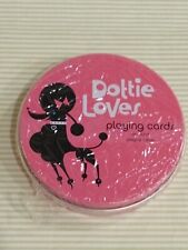 Vintage Playing Cards New Poodle Dottie Loves Deck of Cards 54 Round in Tin NIP picture