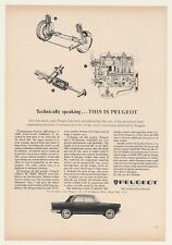 1964 Peugeot 404 Sedan Suspension Steering Engine Print Ad picture