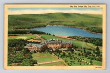 Sky Top PA-Pennsylvania, Aerial Sky Top Lodge, Advertising, Vintage Postcard picture