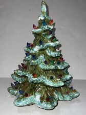 Vintage 1970's  Atlantic Mold Ceramic Lighted Christmas Tree 15