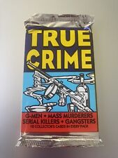 Vintage 1992 True Crime Trading Cards Unopened Pack Mint G-Men Etc picture