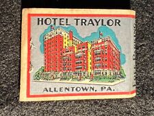 VINTAGE MATCHBOOK - THE TRAYLOR HOTEL - ALLENTOWN, PA - UNSTRUCK picture