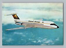 Airplane Postcard Channel Airways Airlines Continental Golden Jet BAC 1-11 AD1 picture