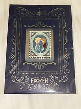 HKDL Hong Kong Disneyland World of Frozen Elsa Anna Stamp postcard Disney Pin picture