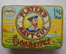 VINTAGE COLLECTIBLE PLAYER'S NAVY CUT CIGARETTES TIN picture