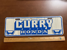 Vintage Curry Honda Booster License Plate picture
