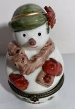 Villeroy and Boch Christmas SnowMan Trinket Box picture