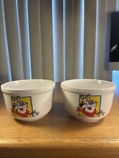 Kellogg Company Tony The Tiger Cereal Bowl 2002 Houston Harvest Set of 2 picture
