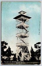Tower on Grand View Drive Peoria Illinois Postcard c1910 picture