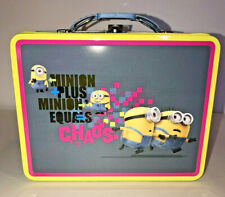 Minions Lunch Box Collectible Tin Lunch Box 7.5 x 6 x 2.75