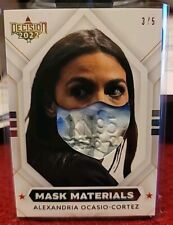 2022 Decision Alexandria Ocasio-Cortez # 43MM Mask Materials Foil 3/5 🔥  picture