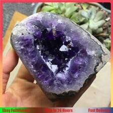 300-400g Natural Amethyst Crystal Cluster Quartz Cave Druzy Geode Heaing Stone picture