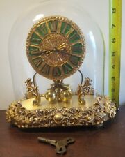 RARE Very ORNATE VINTAGE KERN & SOHNE  ANNIVERSARY CLOCK GLASS KEY Brass WORKS picture