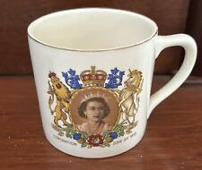 Vintage Queen Elizabeth Elisabeth II Coronation Mug June 2 1953 England Original picture