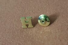 Vintage Avon Initial Letter H gold tone mini tiny small tie tack lapel pin picture
